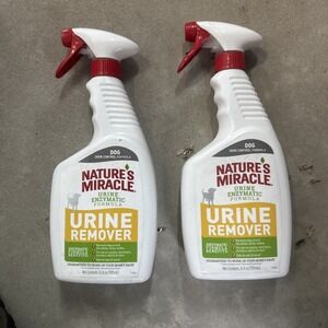 Nature's Miracle Dog Urine Remover Odor destroyer cleaner carpets floor(2pk)